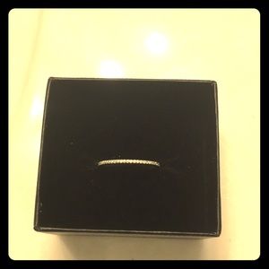 Micro pave diamond eternity band
